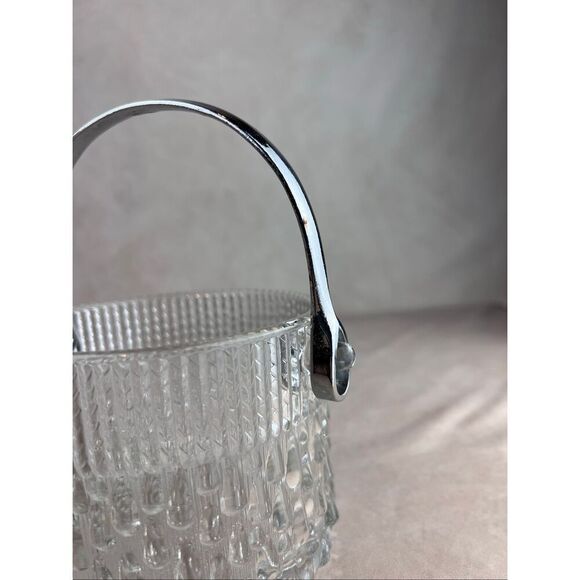 Vintage Mini Ice Bucket MCM Teleflora Crystal Mod - Picture 9 of 10